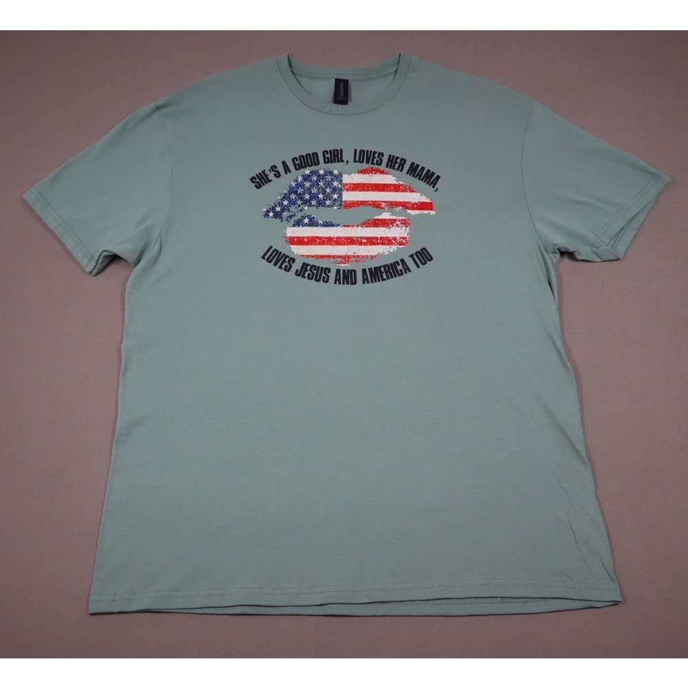 Women's She's A Good Girl Graphic Tee - Green - Size XL